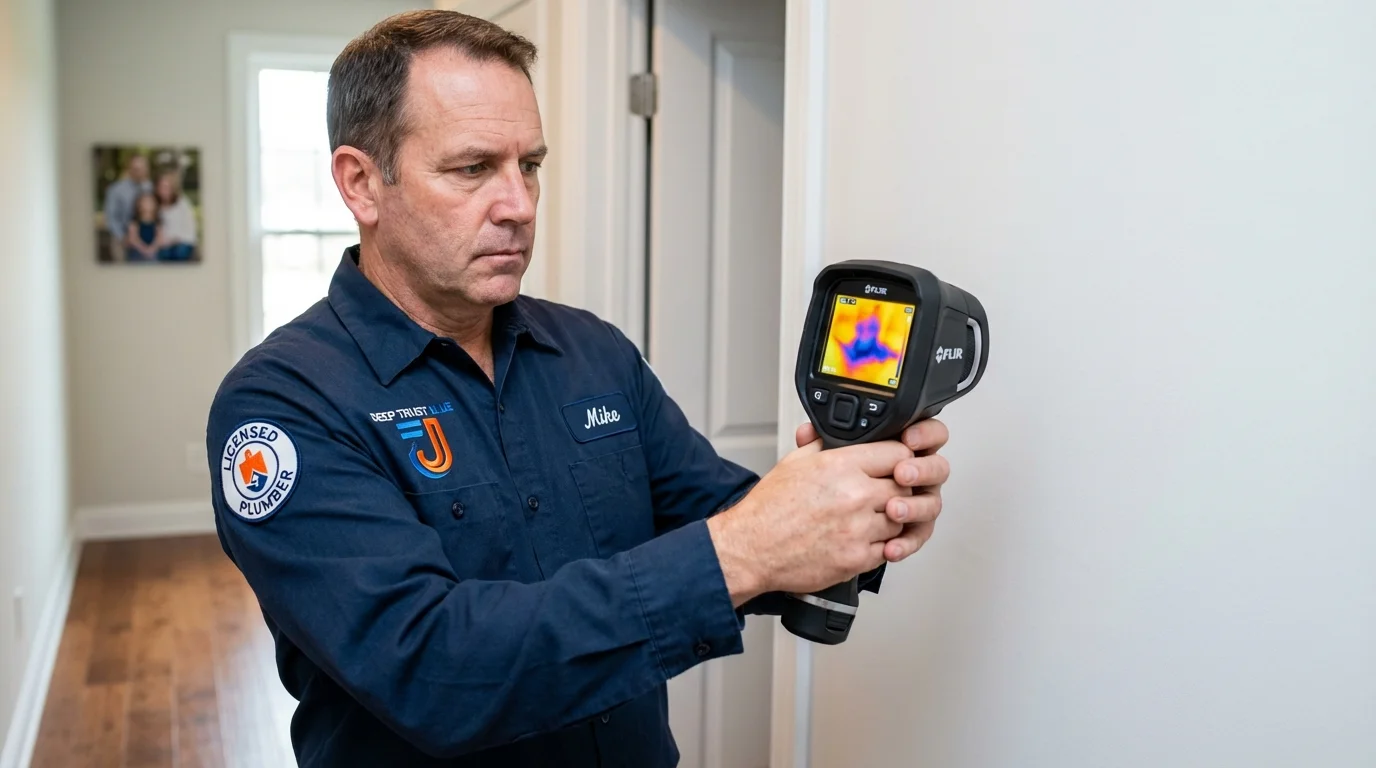 Thermal imaging leak detection by Johns Plumbing LLC in Wimberley